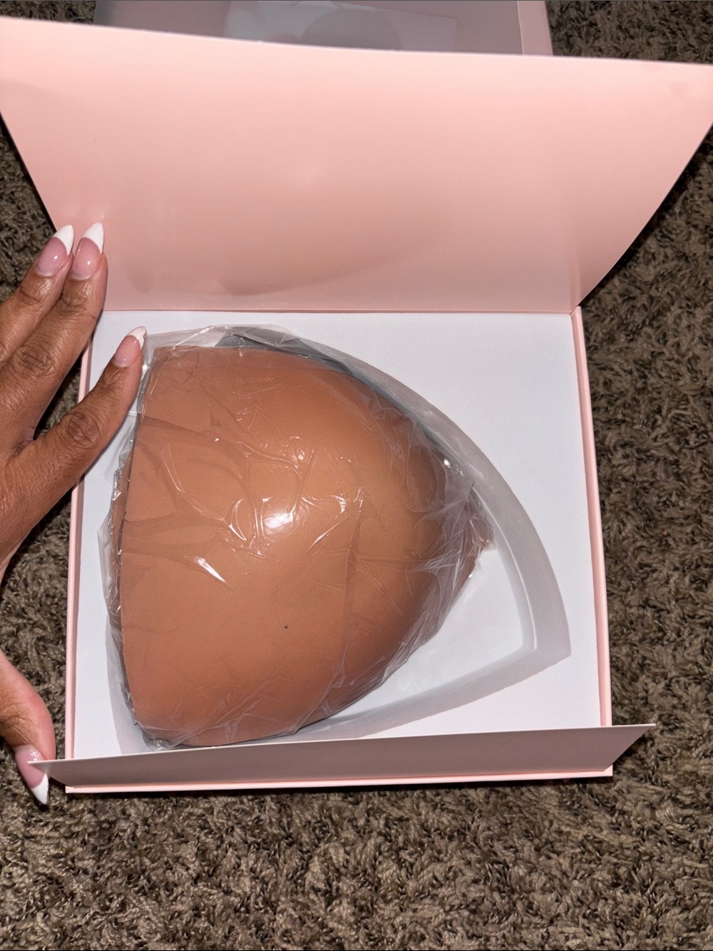 Natural-Look Silicone Breast Prosthesis - Brown